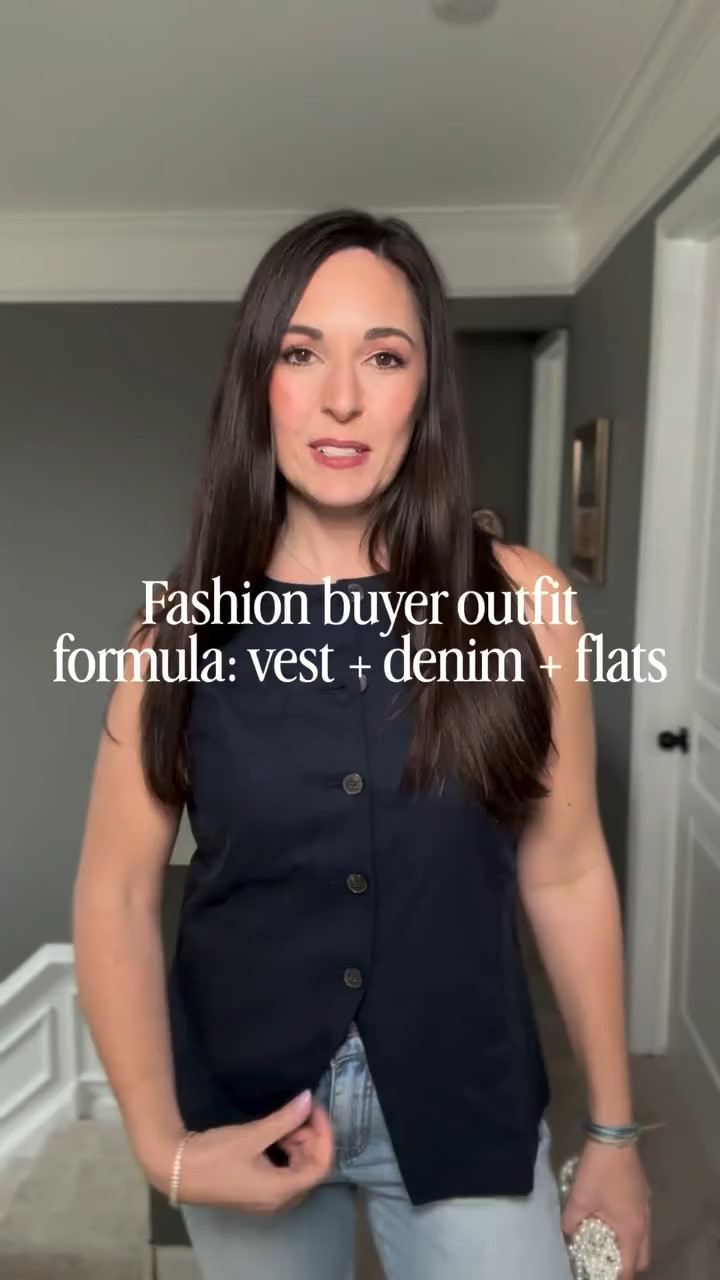 One thing I learned as a fashion buyer:
Great outfits usually come down to simple layers that work together.

Vest, denim, flats, and a light jacket.

Would you wear this look?

#reel #explore @christina_with_love_
#fashion #womensfashion #style @retail.wholesale.secrets