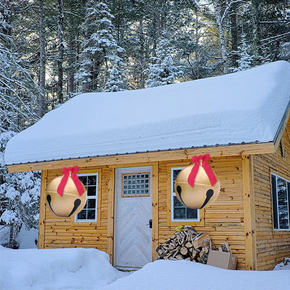 2PCS Inflatable Christmas Ball 23.6IN Giant Jingle Bell Inflatable Ball Fun Christmas Inflatable ... | Amazon (US)