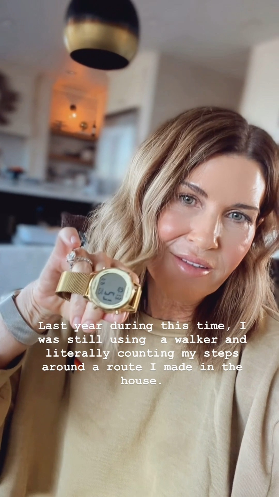 I use my Garmin Vivo active 6 most but love the gold step counter watch too 