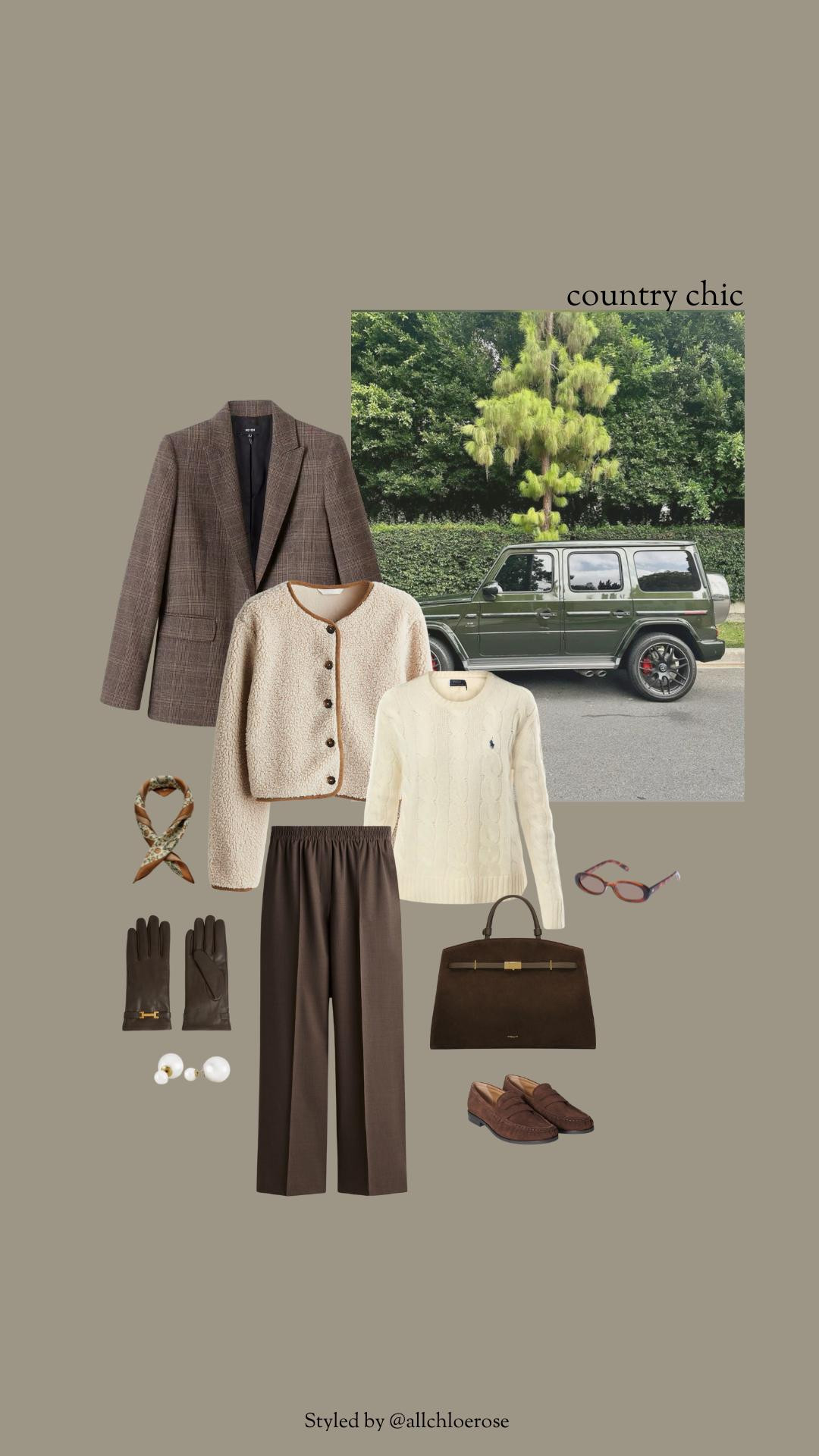 Outfit inspo, winter outfit, knitwear, H&M, layering, check blazer jacket, luxury fashion, DeMellier bag, Abercrombie jeans, M&S coat, green wool coat, layering, Penny loafers, neutral outfit, knitted jumper, high street style 

 #LTKuk #LTKwinter #LTKstyletip