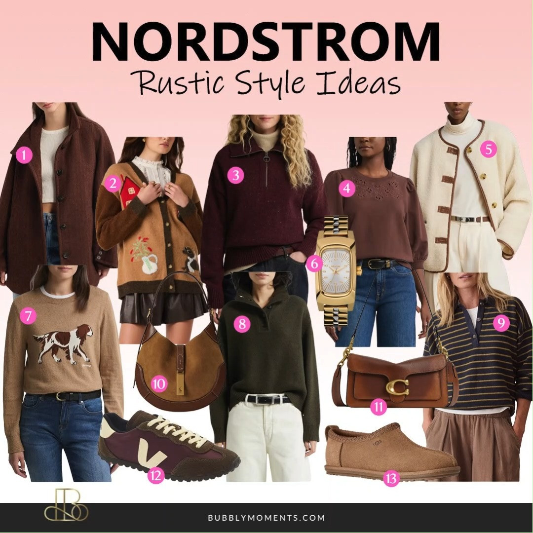 Love a cozy and timeless look? 🤎 These women’s rustic style finds from Nordstrom are perfect for creating effortless fall outfits. Think cozy layers, classic pieces, and easy styles you can wear all season long. 🍂
Shop these rustic-inspired fashion finds and discover your new favorites!
#LTKootd #LTKSeasonal #LTKStyle #WomensFashion #RusticStyle #FallFashion #FallStyle #CozyStyle #CasualStyle #NordstromFinds #FashionFinds #StyleInspo #OutfitIdeas #FallOutfits 

 