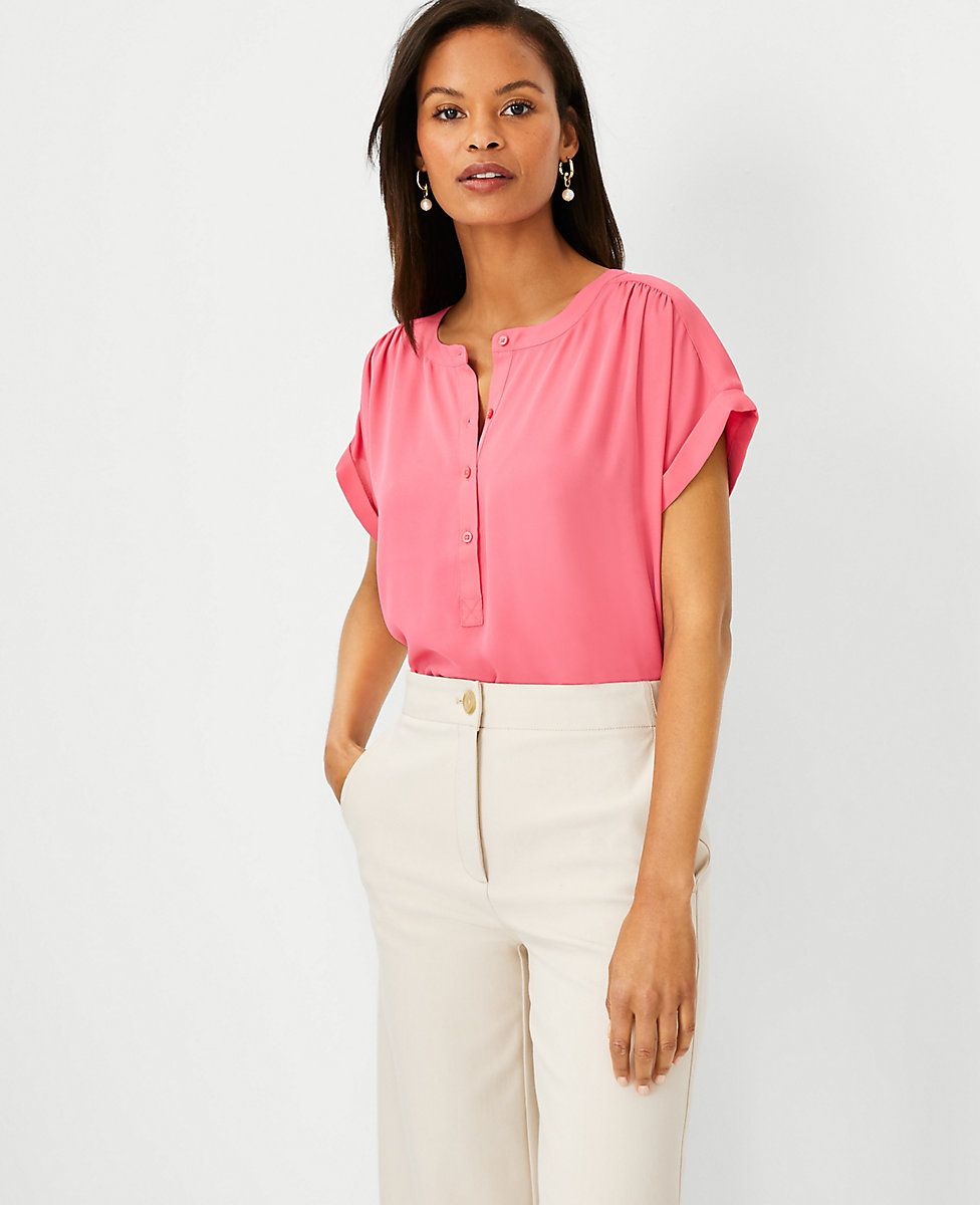 Drop Shoulder Popover | Ann Taylor (US)