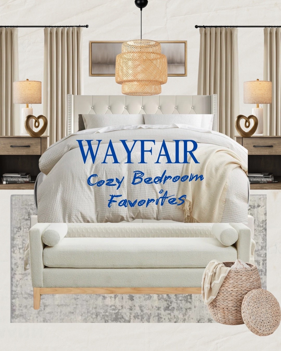 Cozy Bedroom Favorites 🤍

A curated selection of neutral bedroom staples designed to create a calm, cozy, and timeless space. From soft bedding and warm lighting to functional furniture and textured accents, these pieces bring comfort and effortless style to everyday living.

#LTKmomlife #LTKvlog #LTKHome