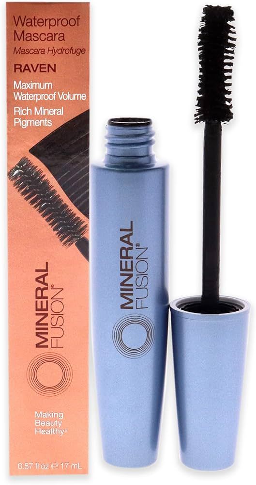 Mineral Fusion Waterproof Mascara, (Packaging May Vary), Raven, 0.57 Oz | Amazon (US)