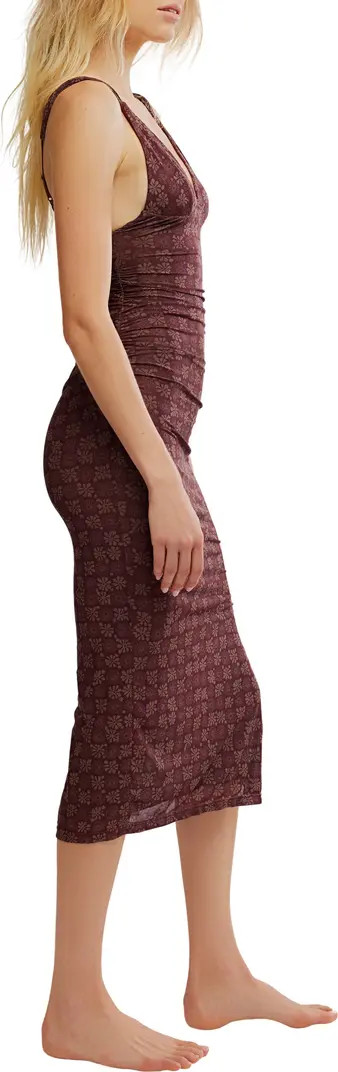 Print Mesh Body-Con Dress | Nordstrom