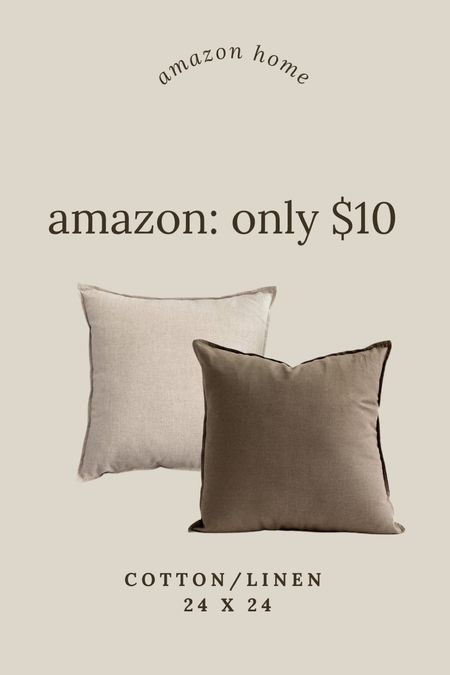 This cotton linen pillow from Amazon is only $10 right now would be the perfect back pillows on your bed 24 x 24 large linen pillows on sale from Amazon, sofa pillows

#LTKSaleAlert #LTKHome #LTKStyleTip