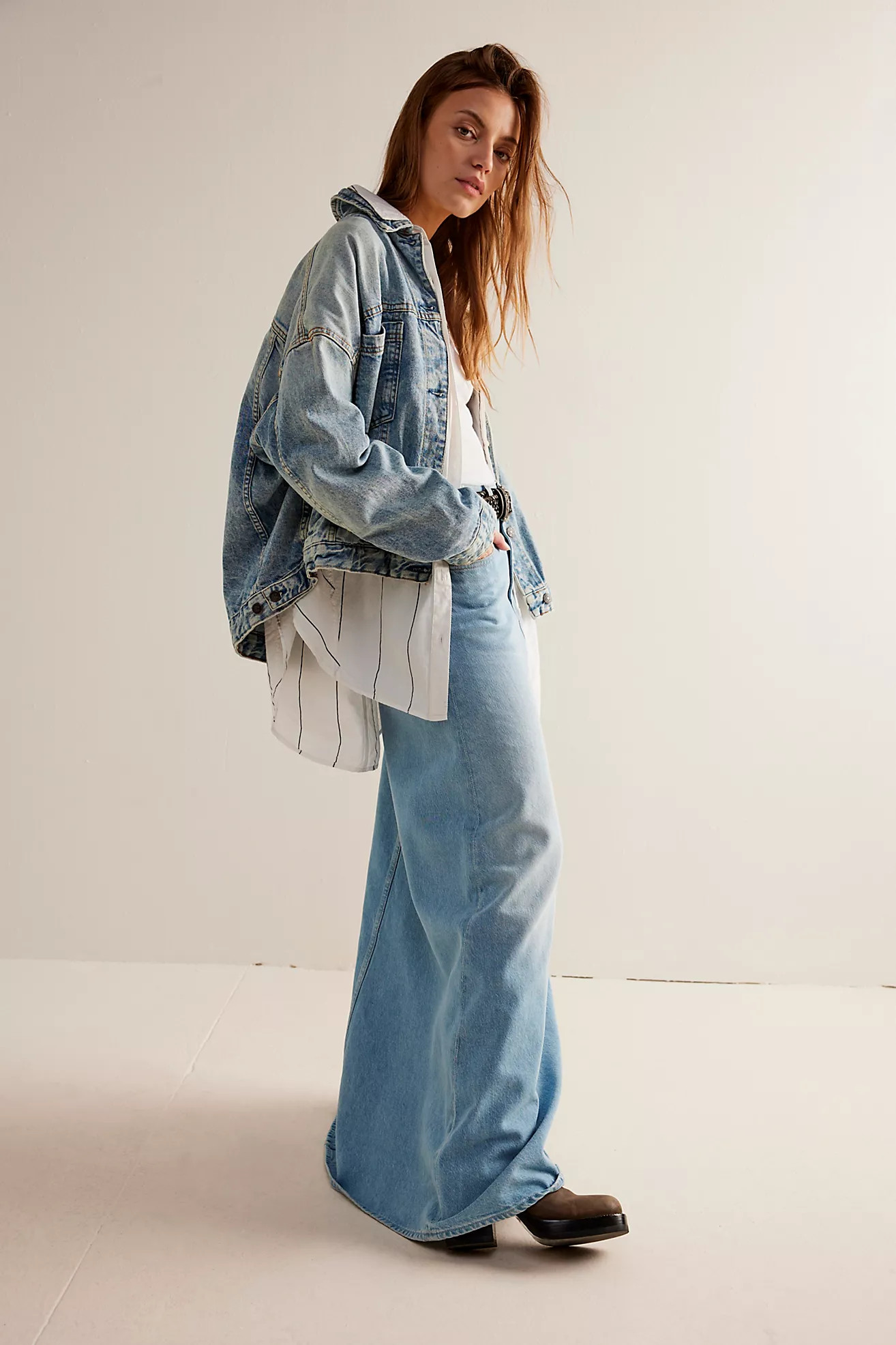 We The Free Opal Swing Denim Jacket | Free People (Global - UK&FR Excluded)