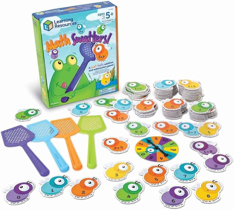 Learning Resources Mathswatters Addition & Subtraction Game - Math Games, Numbers Flash Cards, Cl... | Amazon (US)