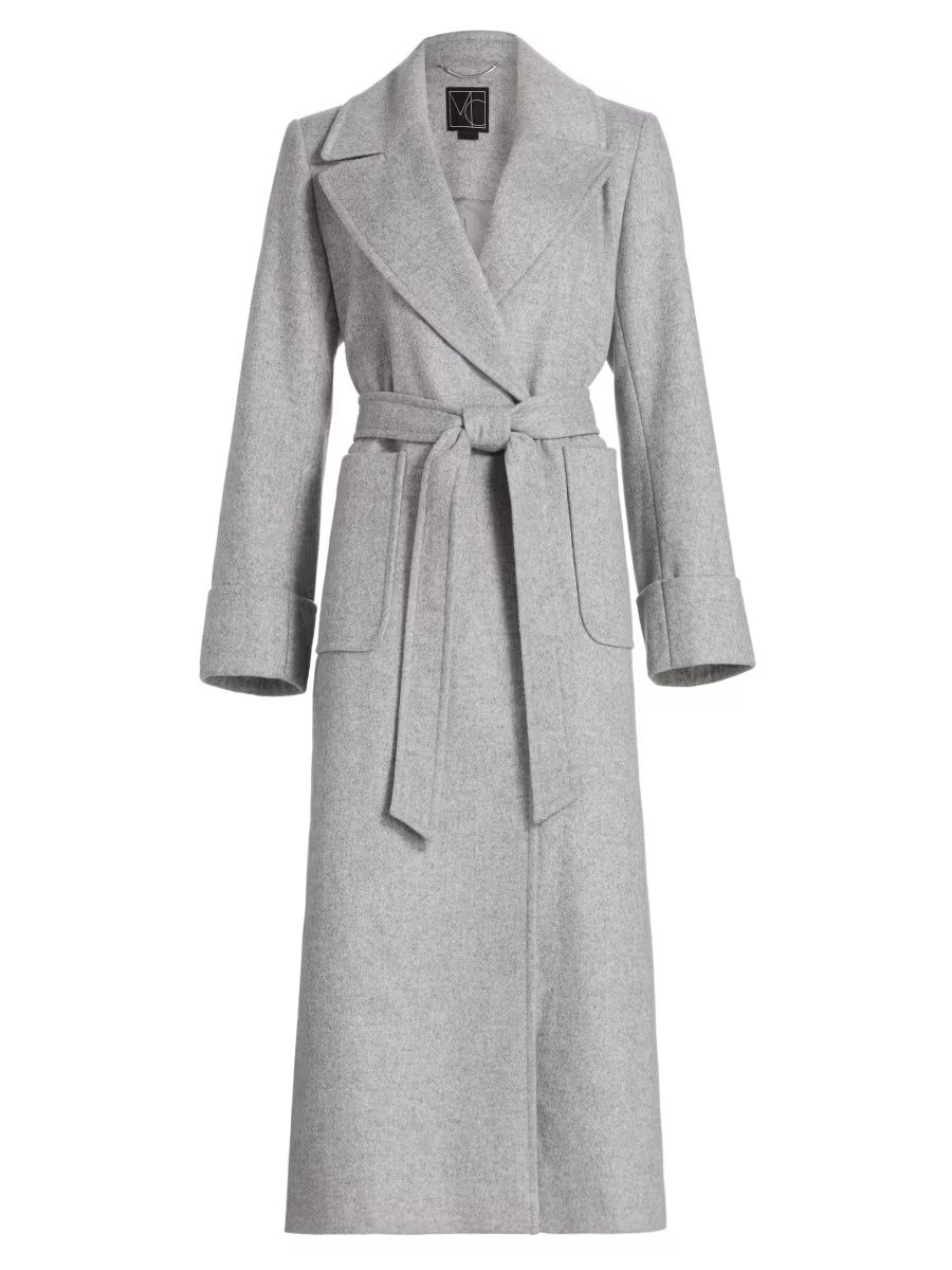 Belted Wool-Blend Coat | Saks Fifth Avenue