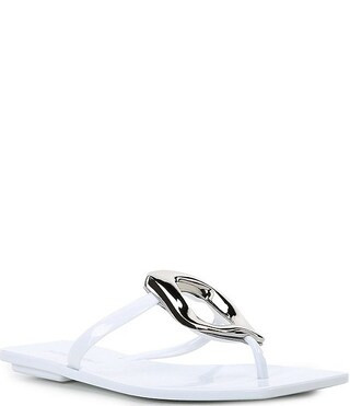 Linques Jelly Ornament Flat Sandals | Dillard's