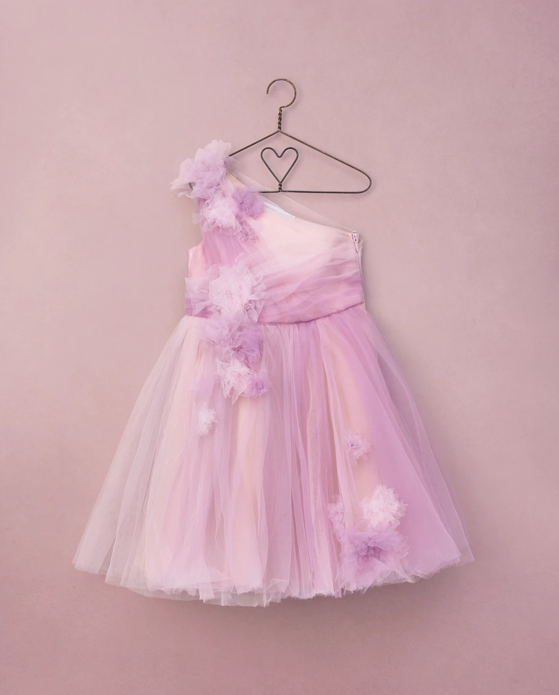 Girls Sleeveless Ombre Rosette Tulle One Shoulder Dress - Marchesa Mini x Gymboree - PURPLE | Gym... | Gymboree