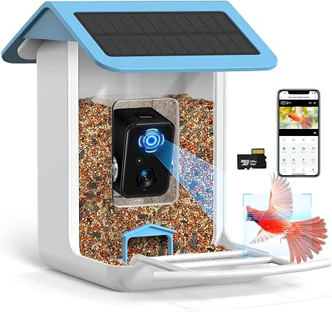BROAIMX Smart Bird Feeder Camera, Free AI Forever, 1080P HD Camera Auto Capture Bird Videos & Sol... | Amazon (US)