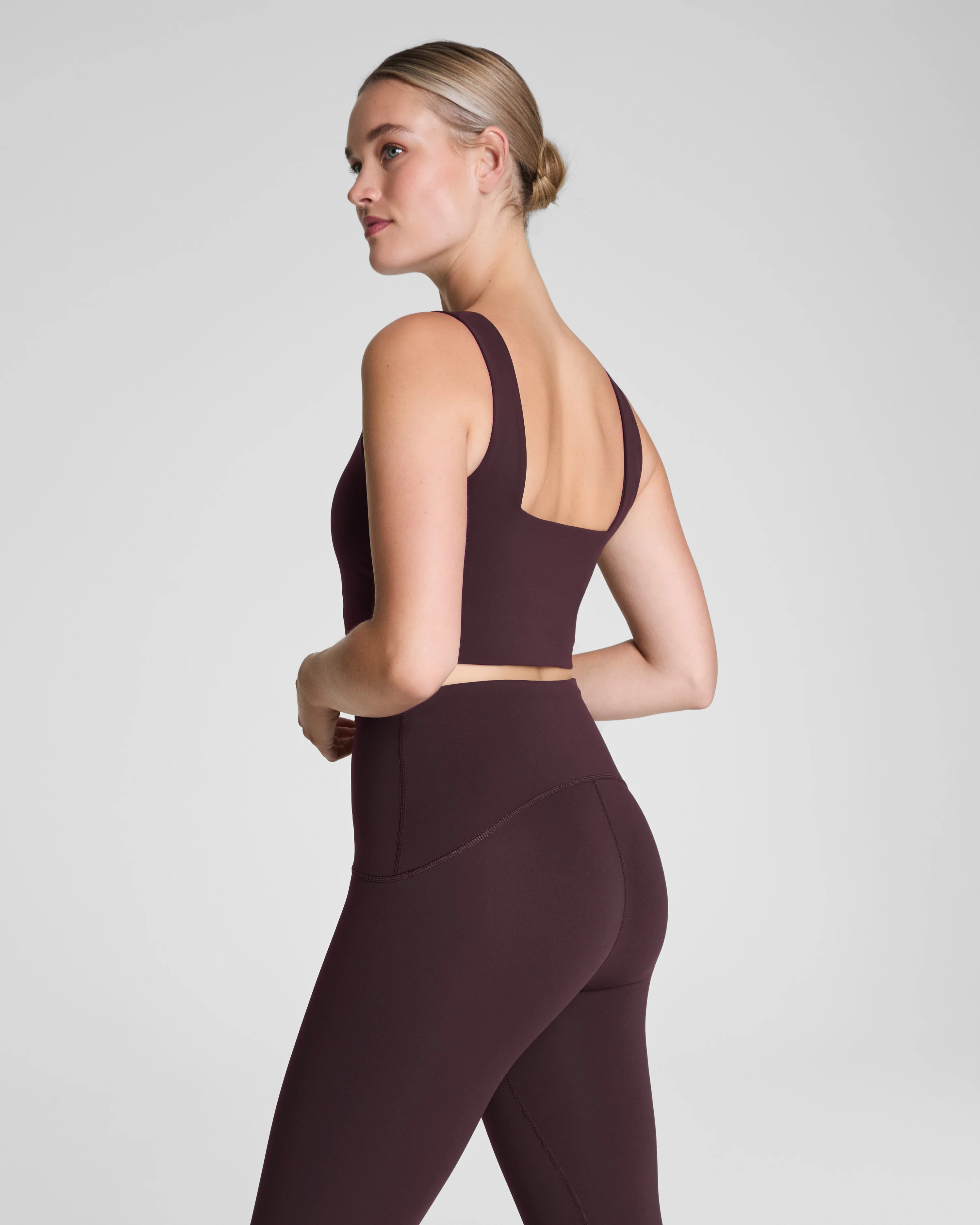 Cropped Square Neck Tank with Shelf Bra | SPANX | Spanx