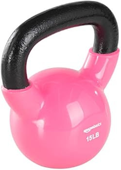 Amazon Basics Vinyl Coated Cast Iron Kettlebell Weight | Amazon (CA)