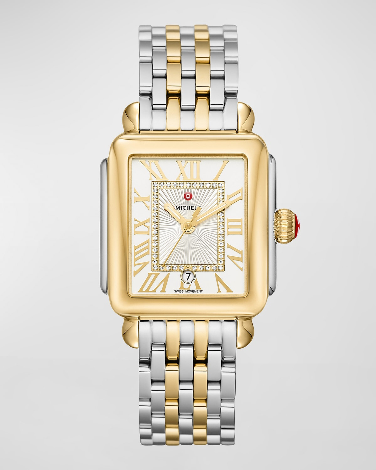 Deco Madison Two-Tone Diamond-Dial Watch | Neiman Marcus