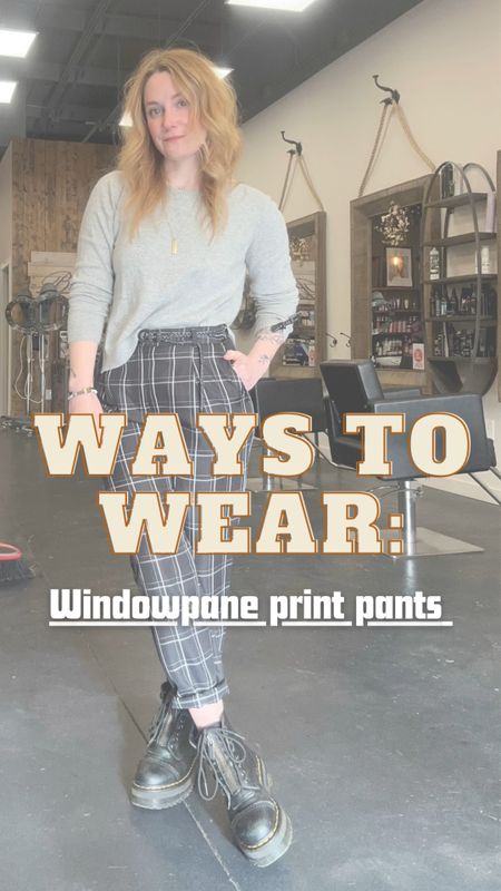 All the ways I’ve worn these windowpane print trousers this fall. I can’t pick my fave! 

#LTKVideo #LTKstyletip #LTKfindsunder50