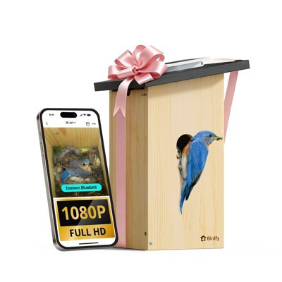 Birdfy Smart Bird House for Outside, Solar Powered, 1080P HD Live View, Bird House with Camera, Perfect Viewing of Bird Nesting and Hatching | Target