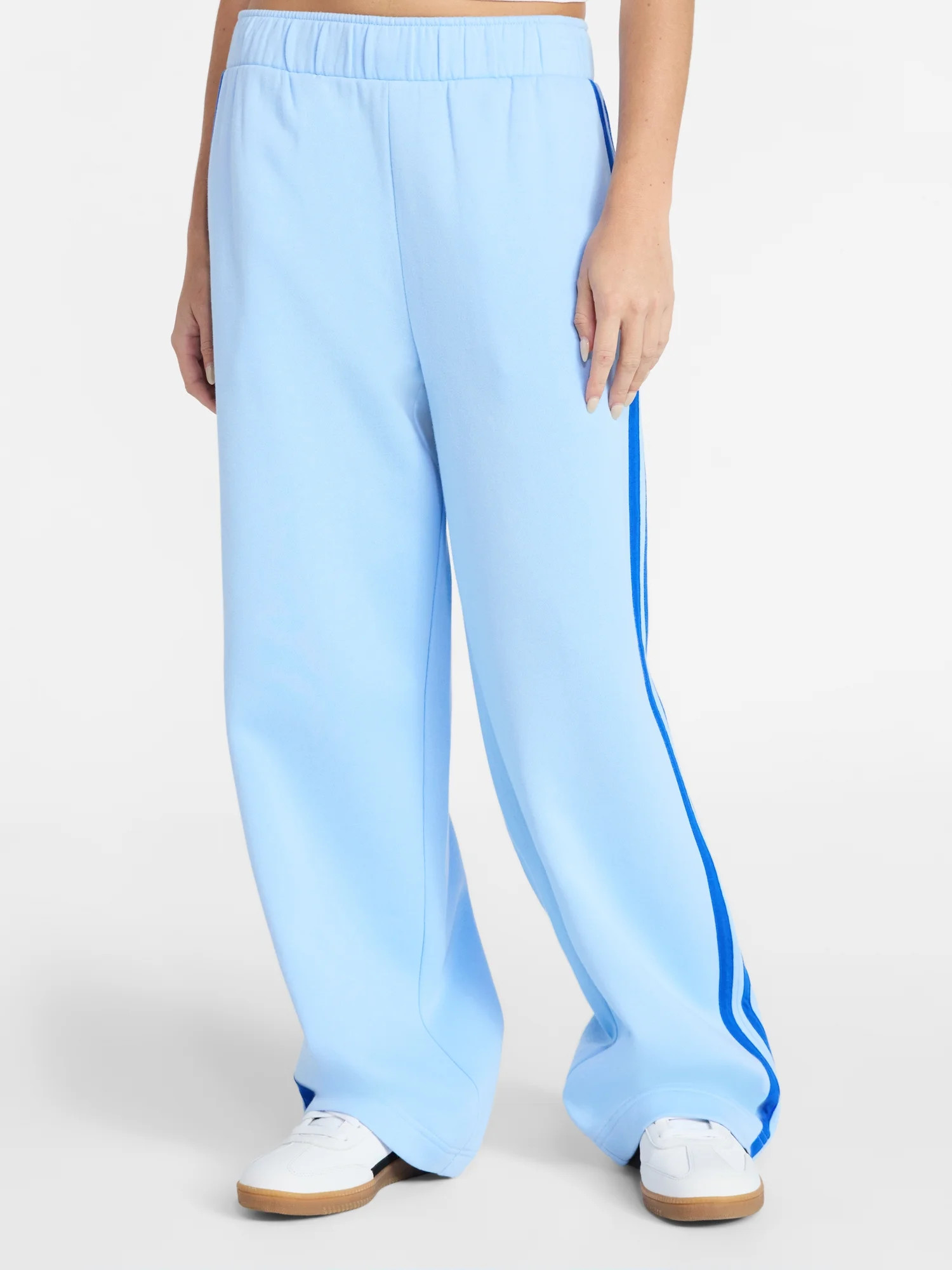 No Boundaries Striped Fleece Pants, 30.5'' Inseam, Women's XXS-XXL | Walmart (US)