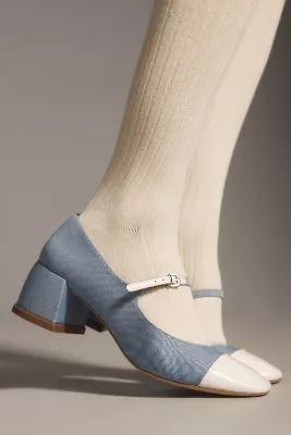 Vicenza Colorblock Mary Jane Heels | Anthropologie (US)