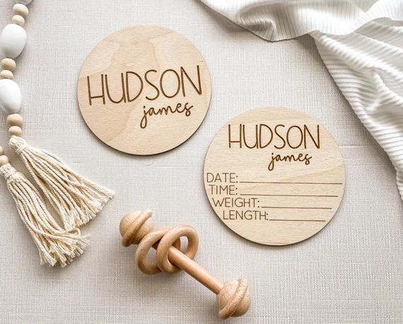 Baby Name Sign, Birth Stats Sign, Baby Name Announcement, Hospital Name Sign, Newborn Name Wood S... | Etsy (US)