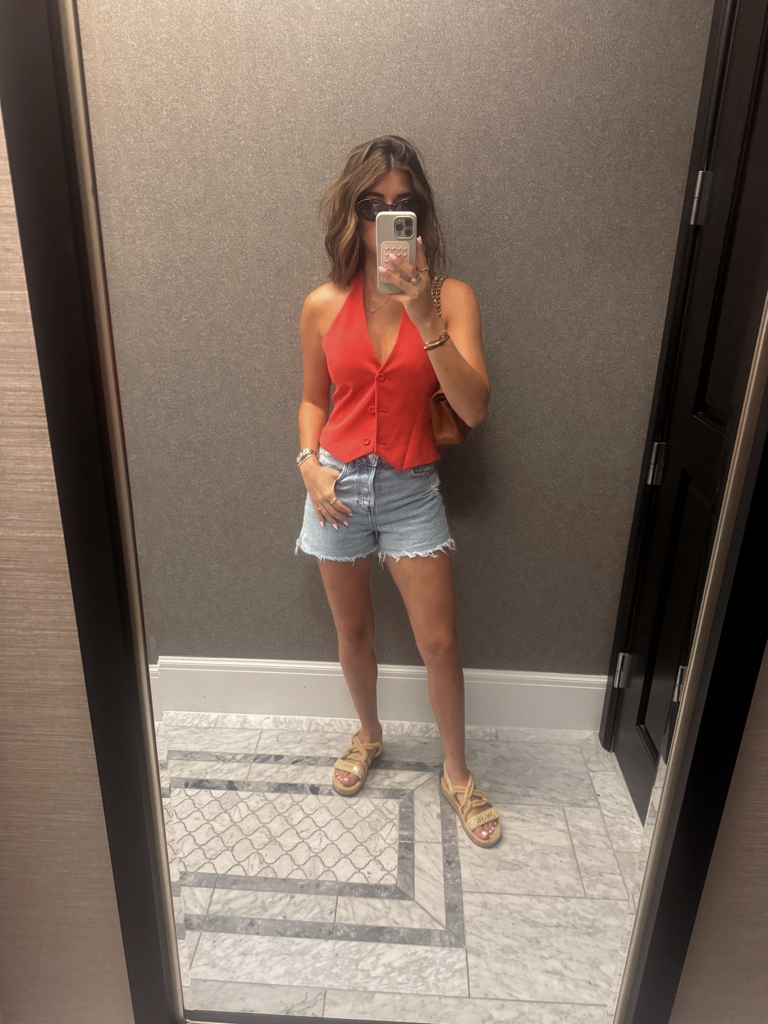 Vest size S 
Shorts size 26

#LTKstyletip #LTKfindsunder100