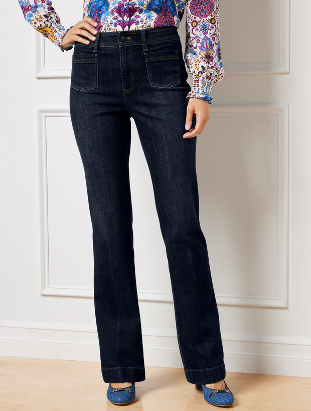 High Waist Flare Leg Jeans - Alice Wash | Talbots
