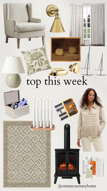 Top sellers this week including our favourite wayfair armchair - it’s so comfy and I love the pattern. Plus my favourite new sweater from the gap, flameless candles, the bit set I use all the time, the faraday box we use to protect our keys that also looks cute as decor… and more! Any questions, send me a message ❤️

#LTKhome #LTKsalealert #LTKstyletip