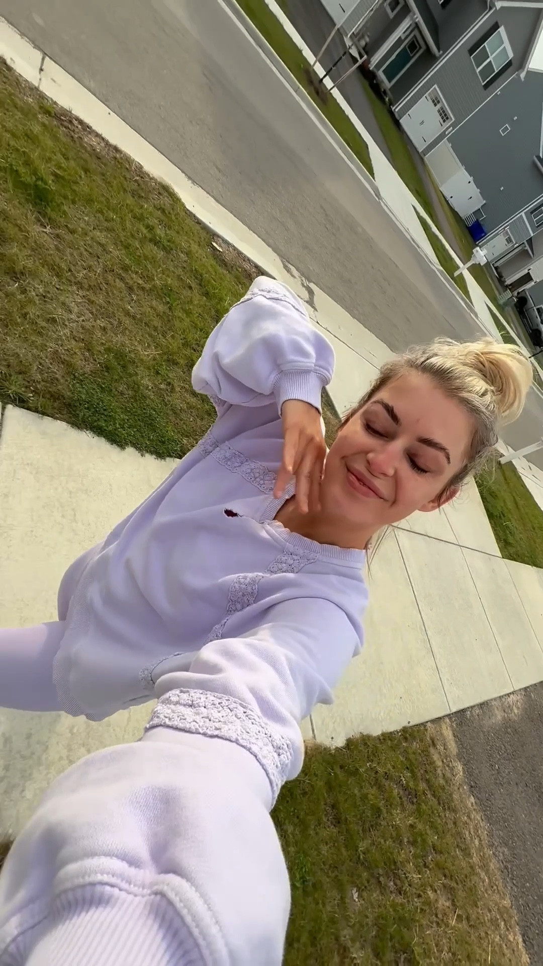 Walk fit 🫶🏼💜
Medium in both! 

#LTKPetite #LTKSeasonal #LTKActive