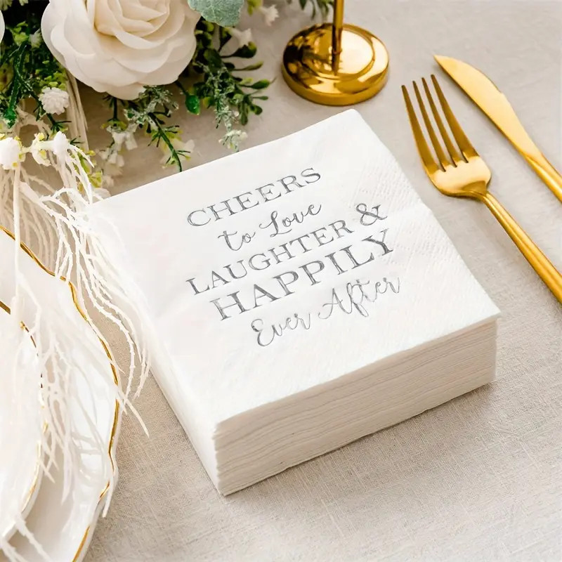 Bridal Shower Napkins Disposable Cocktail Napkins 2 ply - Temu | Temu Affiliate Program