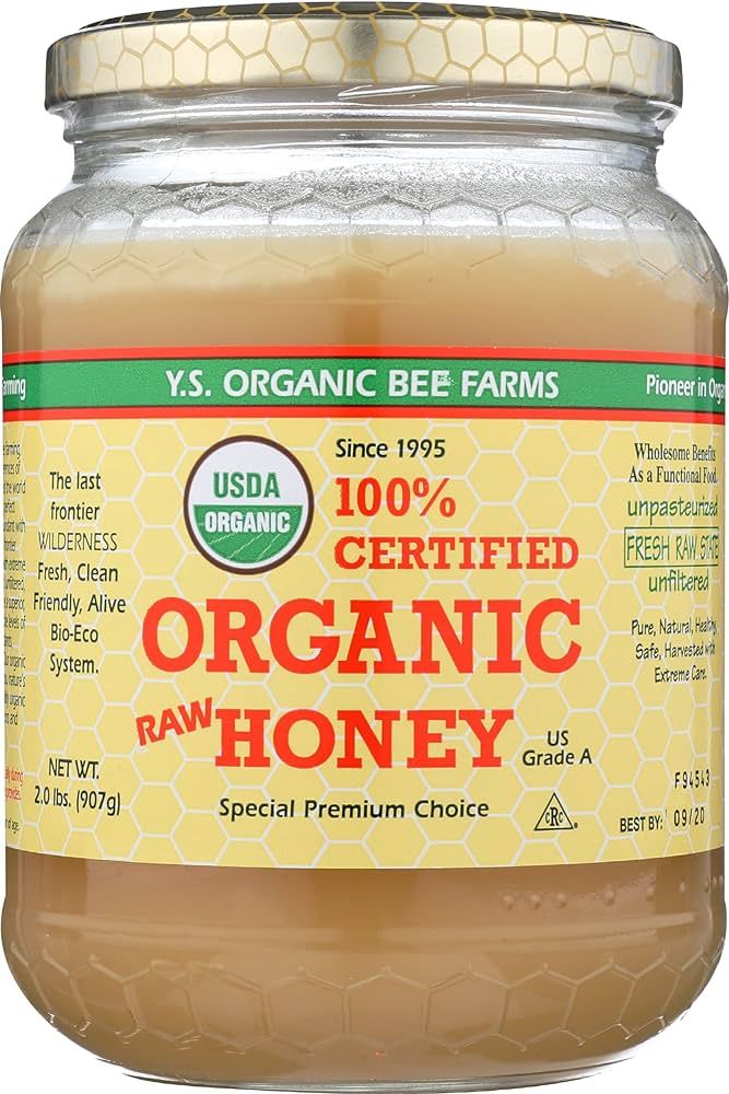 YS Organic Bee Farms CERTIFIED ORGANIC RAW HONEY 100% CERTIFIED ORGANIC HONEY Raw, Unprocessed, U... | Amazon (US)