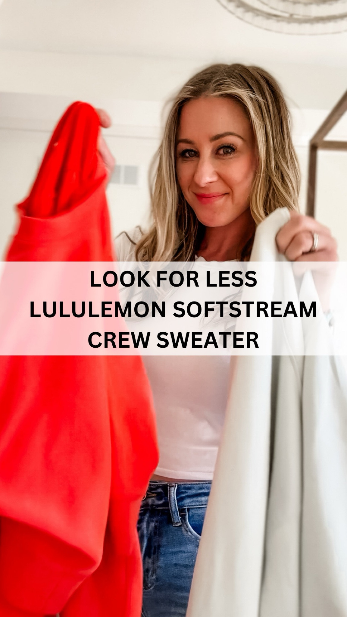 LOOK FOR LESS
Lululemon softstreme crew sweater and the dupe is darn near perfect and on sale for $19!!! Perfect Christmas gift for the teen or woman  

#LTKHoliday #LTKGiftGuide 

#LTKSaleAlert