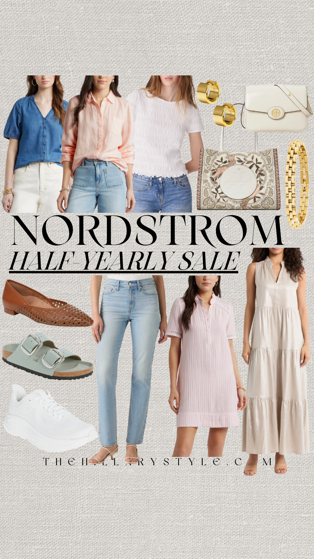 Nordstrom Half-Yearly Sale Finds: Effortless Style on Sale

Shop the season's hottest trends for less at the Nordstrom Half-Yearly Sale! Discover preppy denim shirts, classic linen button-downs, textured tops, chic dresses, versatile denim, and top-tier accessories. I've curated my top picks, including Tory Burch, for an effortless, elevated look. This is the perfect time to build your summer capsule wardrobe or find that perfect outfit for a special occasion. Stock up on timeless basics and must-have styles—they won't last long! Shop all my top picks now! 

 #TheHillaryStyle #NordstromSale #NordstromHalfYearlySale #SummerStyle #SaleFinds #NordstromHaul #LTKsale #FashionDeals #EffortlessStyle #SummerOutfits #MinimalistWardrobe #ToryBurchSale #PreppyStyle #StyleOnABudget 

#LTKootd #LTKSeasonal #LTKSaleAlert