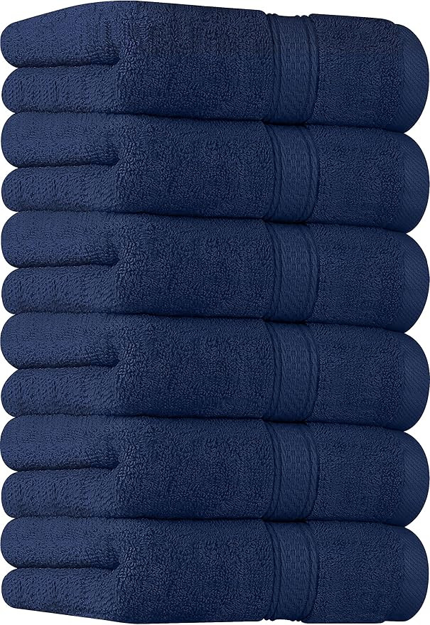 Utopia Towels Premium Navy Blue Hand Towels - 100% Combed Ring Spun Cotton, Ultra Soft and Highly... | Amazon (US)