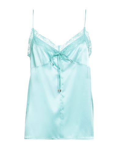 Pinko Woman Top Turquoise Size 4 Silk, Elastane | YOOX (US)