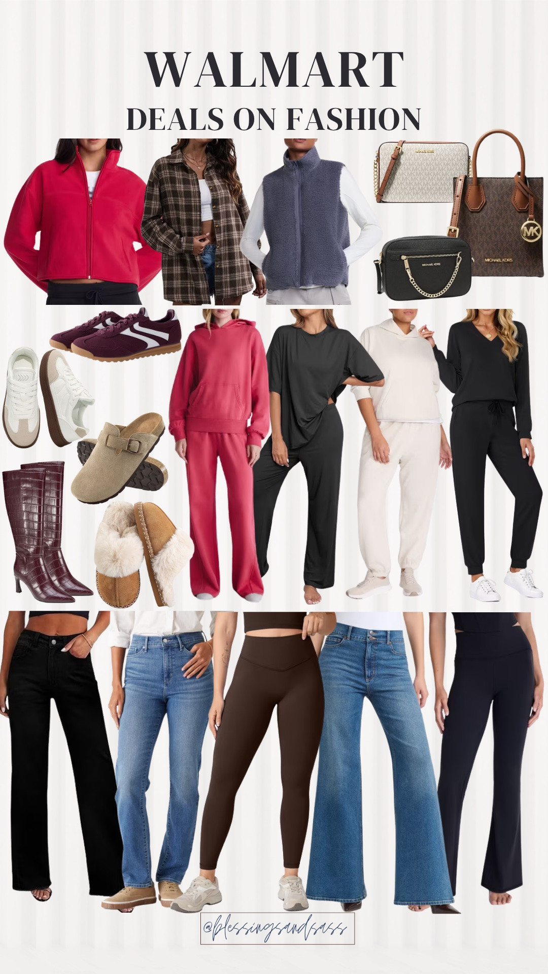 Walmart deals worth a look! 🍂 Cozy matching sets, easy fall layers, wide-leg jeans and shoes to finish the look. So many practical pieces for casual days, travel and staying comfy at home!

Tap below to shop your favorites!

@Walmart

Walmart deals / Walmart fashion / affordable fall outfits / matching lounge sets / wide leg jeans / fall jackets / sneakers / cozy slippers / fall boots / handbags / travel outfits / style over 50 / midlife fashion