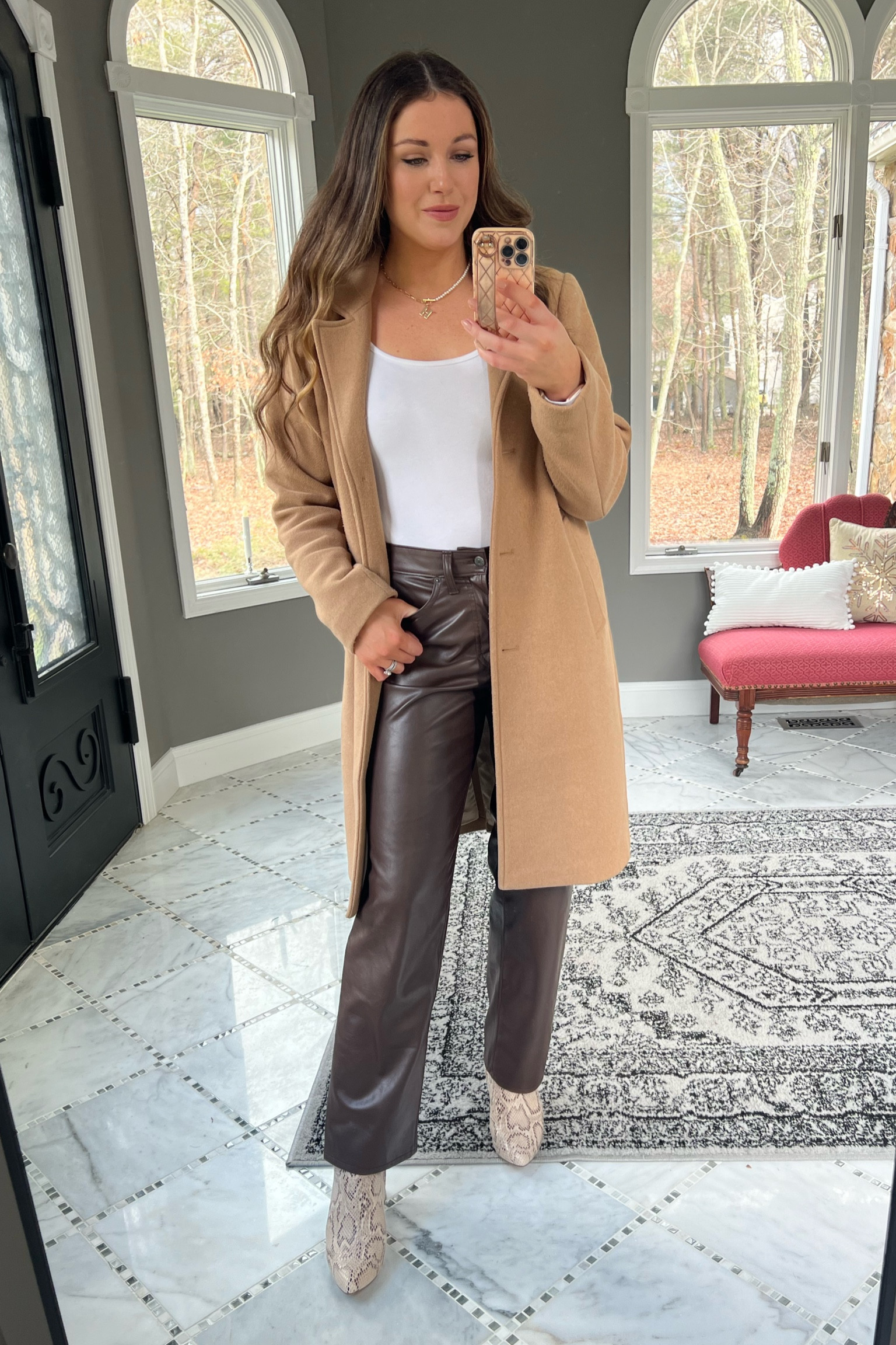 Mom ootd.

neutral outfit, SAHM outfits, SAHM looks, mom outfits, millennial outfits, over 30 style, casual style, casual look, easy outfits, over 30 mom outfits, casual outfits, everyday style, everyday looks, everyday outfits, simple outfit, affordable style, affordable fashion, affordable outfit, vanilla girl, vanilla girl aesthetic, neutral looks, neutral style, neutral outfit, leather pants, winter coat, Abercrombie style, elevated casual, white bodysuit, long sleeve bodysuit 

#LTKfindsunder50 #LTKstyletip