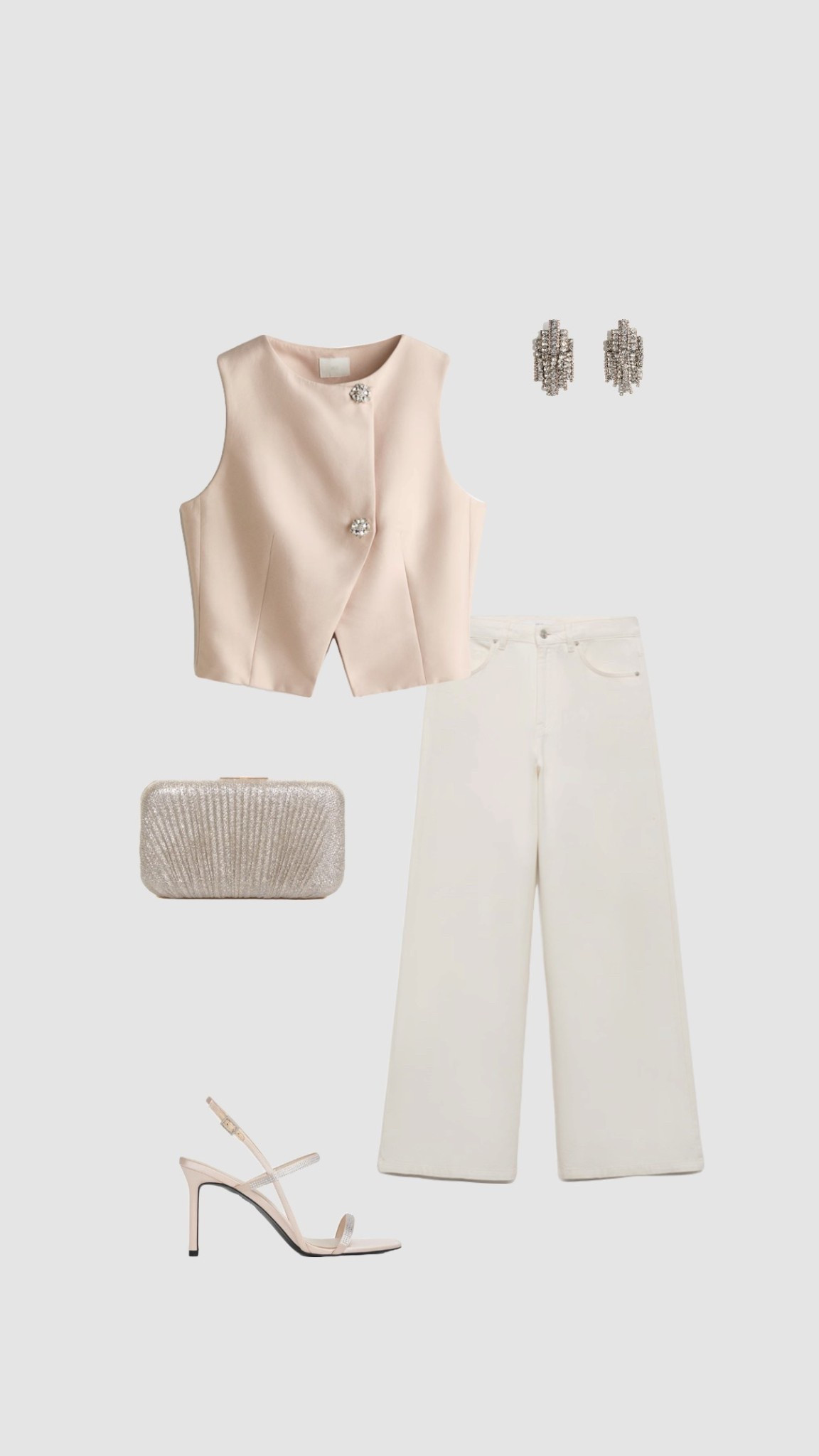 Get 15% off Charles & Keith with code - COMAMBW15-ISMQW9CEVA   

Christmas Day Outfit 💖✨

• pink blush embellished waistcoat top cream offshore high waisted jeans nude silver high heels glitter clutch bag party outfits night out going out outfits New Year’s Eve pub uk date night dinner •



#LTKfestive #LTKdatenight #LTKpartywear