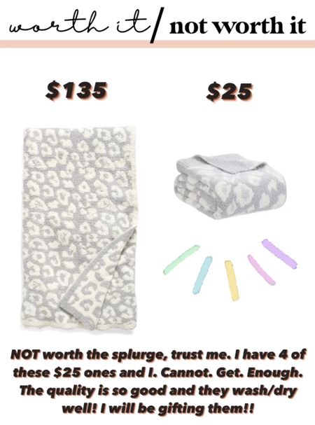 I’ve tried them both and trust me the $25 blanket is just as good!!! GREAT GIFT IDEA and comes in several colors! Barefoot dreams dupe blanket gift idea Walmart cozy blanket 

#LTKCyberweek #LTKhome #LTKsalealert
