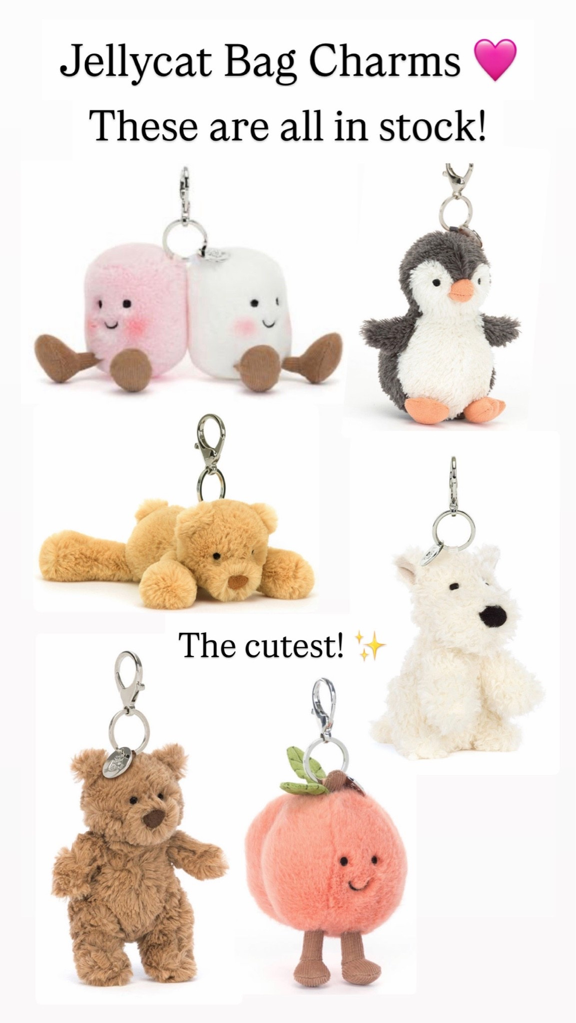 Jellycat bag charms are the cutest!

#LTKKids