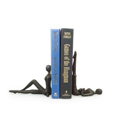 Ladies Stretching Metal Bookend Set | Amazon (US)