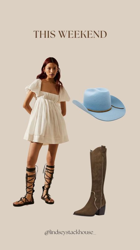 White dress is a size small
Boots run tts

Coastal cowgirl, free people dress, cowboy boots, weekend style 

#LTKstyletip #LTKSeasonal #LTKunder100