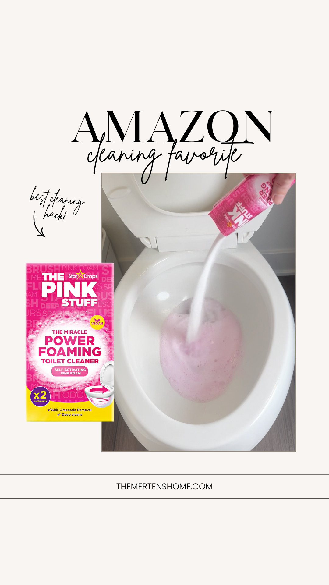 Best seller cleaning hack 🤍 This foaming toilet cleaner makes cleaning so much easier. 

 #LTKHome
