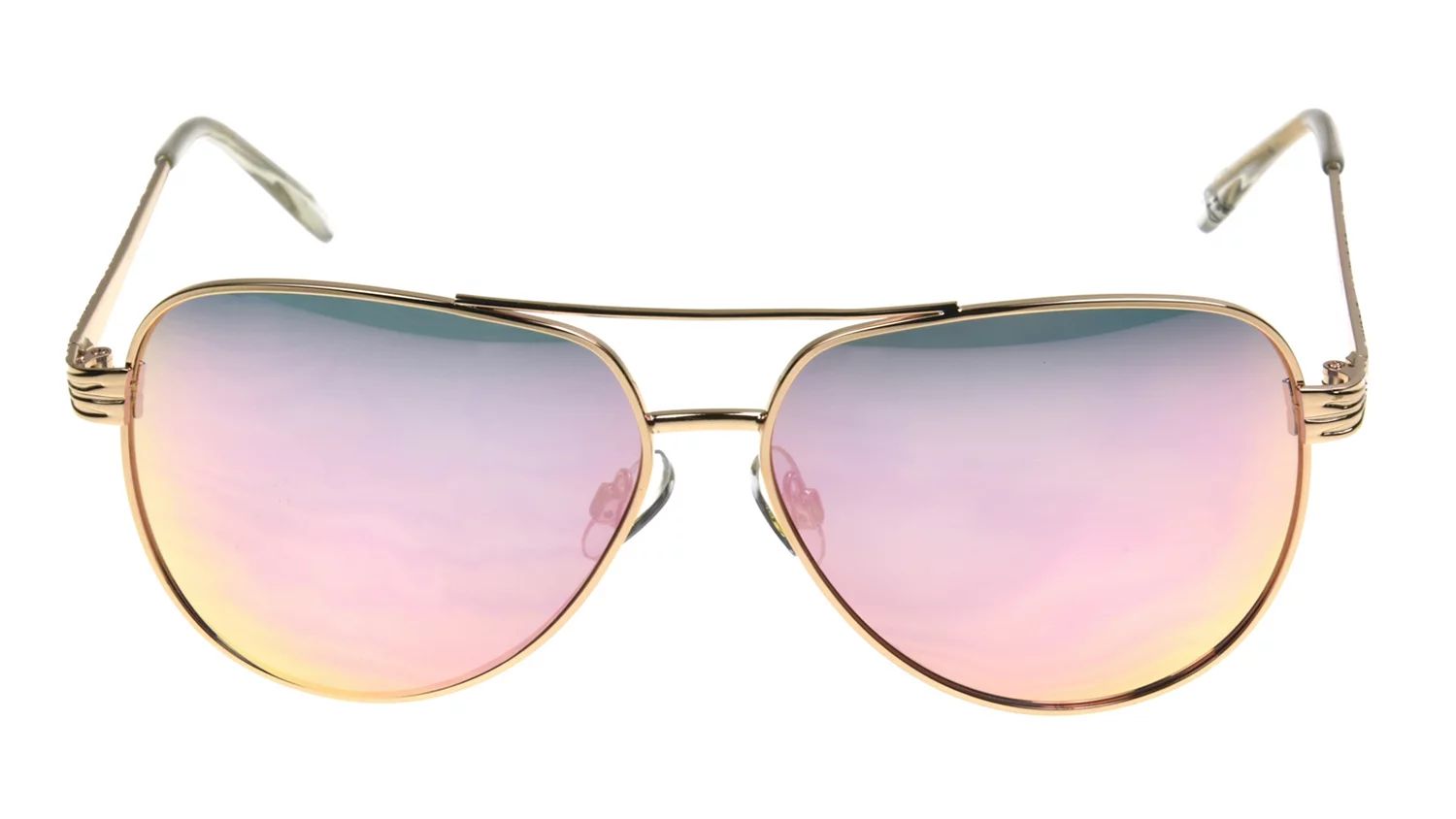 Foster Grant Women's Rose Gold Mirrored Aviator Sunglasses I02 - Walmart.com | Walmart (US)