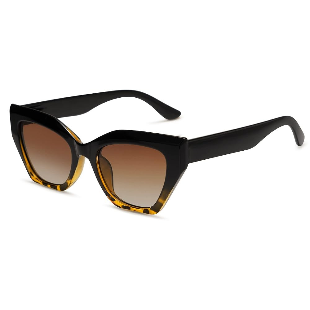 SOJOS Square Cat Eye Polarized Sunglasses for Women Retro Classic Vintage Trendy Cateye Shades Su... | Amazon (US)