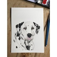 Personalised Watercolour Pet Portrait - Custom Head & Shoulders Painting Of Your Beloved High Quality Gift | Etsy (US)