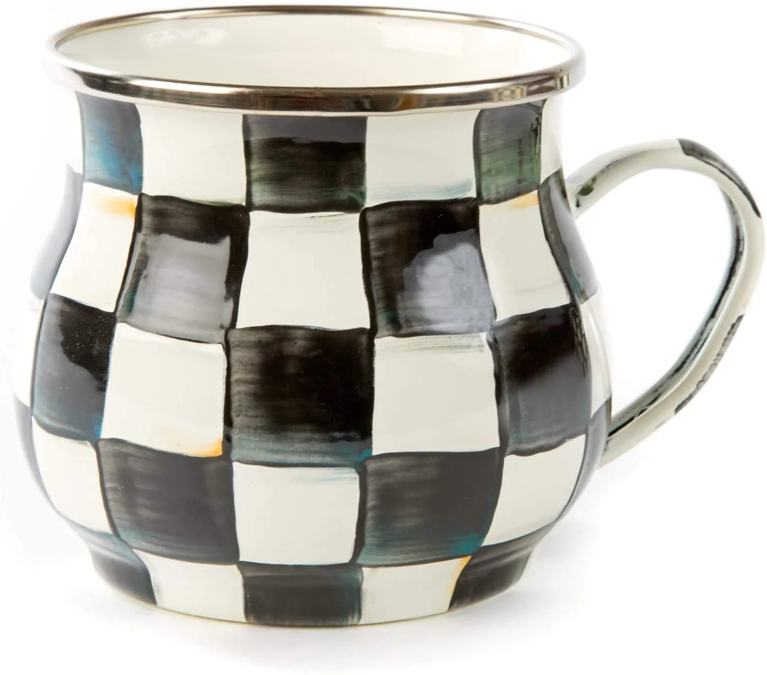 MacKenzie-Childs Courtly Check Enamel Mug - Walmart.com | Walmart (US)