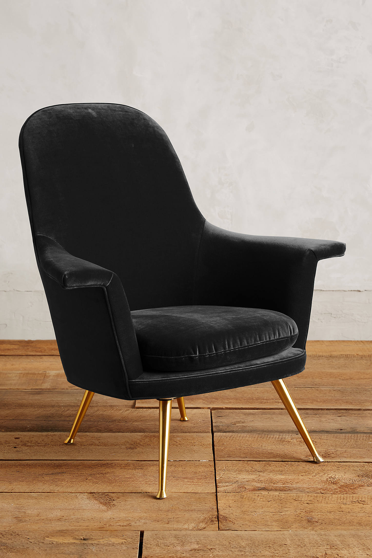 Velvet Kimball Chair | Anthropologie (US)
