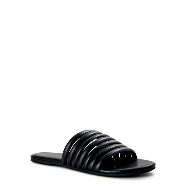 Time and Tru Women's Multi-Band Slide Sandals - Walmart.com | Walmart (US)