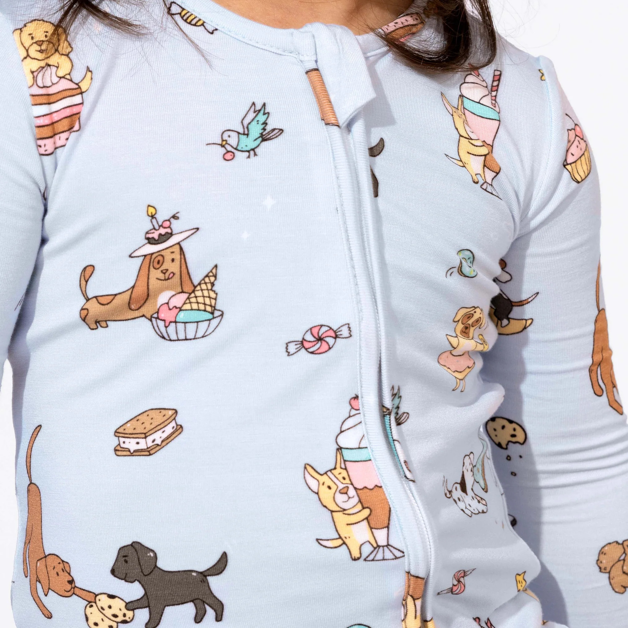 Dessert Dogs Bamboo Convertible Footie | Bellabu Bear