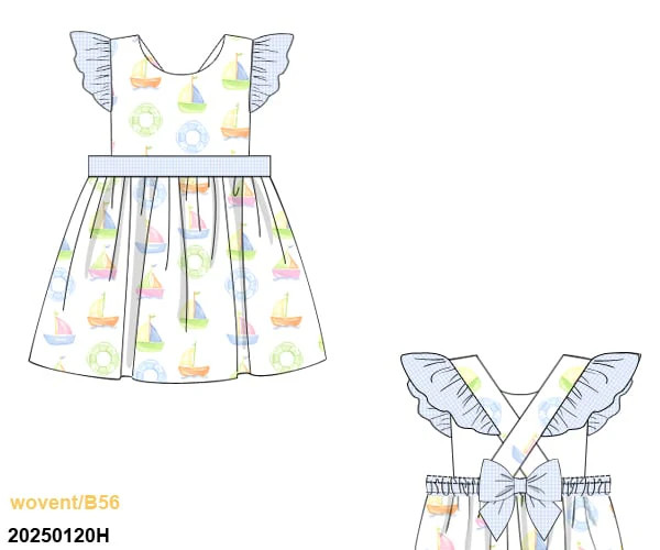 Destin Sailboat Dress | Tutti Frutti Kids Co